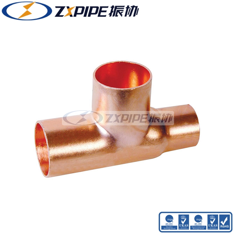 copper reducing tee-branch