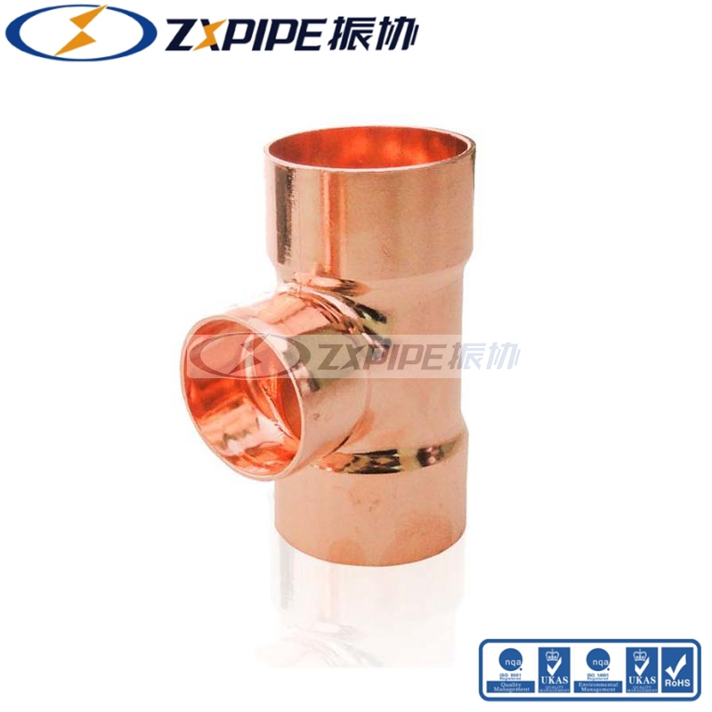 copper reducing tee-branch
