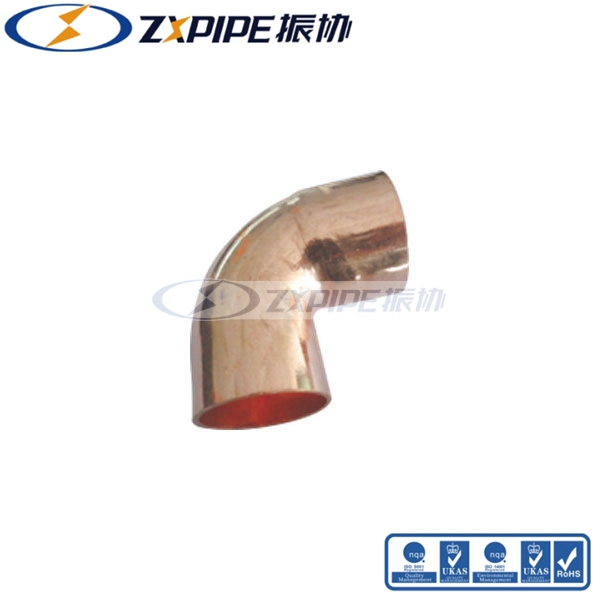 red copper plug-in 90° elbow