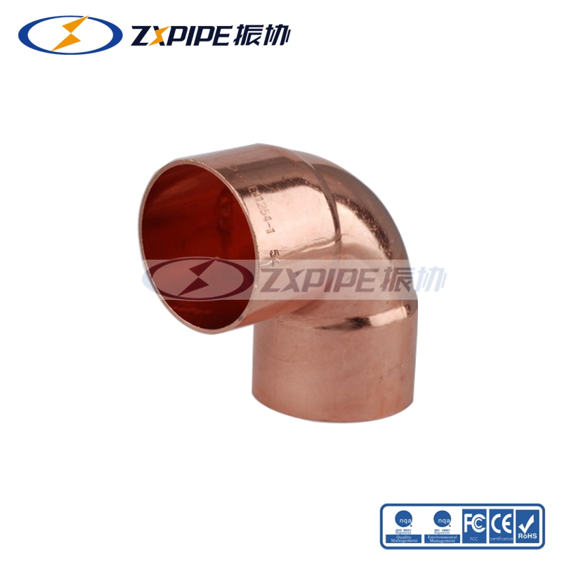 red copper 90° elbow