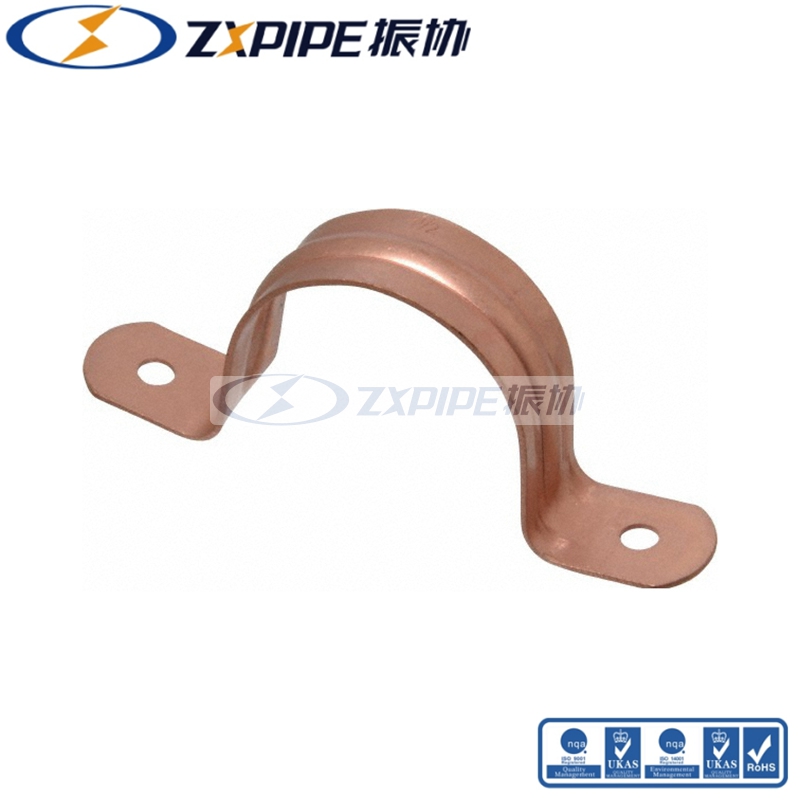 red copper pipe clamp