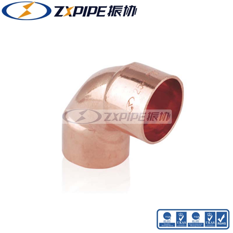 red copper 90° elbow